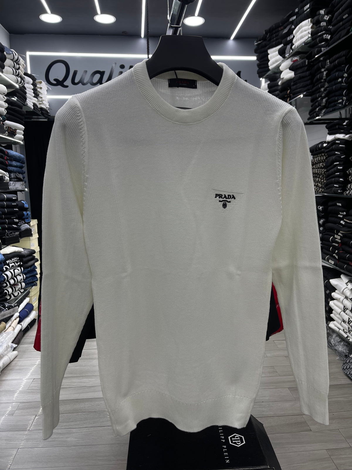 Prada πουλόβερ λευκό